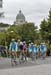 Astana began to take over chase duties later in the race 		CREDITS:  		TITLE: GPCQM 2014 		COPYRIGHT: Rob Jones/www.canadiancyclist.com 2014 -copyright -All rights retained - no use permitted without prior, written permission