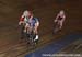 Mason about to overtake Ouellette in a points sprint 		CREDITS:  		TITLE: Junior Track Nationals 		COPYRIGHT: Rob Jones/www.canadiancyclist.com 2014 -copyright -All rights retained - no use permitted without prior, written permission