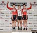 Podium from the Individual pursuit, which is part of the Omnium., but also a stand alone event 		CREDITS:  		TITLE: Junior Track Nationals 		COPYRIGHT: Rob Jones/www.canadiancyclist.com 2014 -copyright -All rights retained - no use permitted without prior