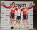 Podium from the Individual pursuit, which is part of the Omnium., but also a stand alone event 		CREDITS:  		TITLE: Junior Track Nationals 		COPYRIGHT: Rob Jones/www.canadiancyclist.com 2014 -copyright -All rights retained - no use permitted without prior