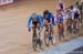 Annie Foreman-Mackey (Canada) leading the chase in the Scratch race 		CREDITS:  		TITLE:  		COPYRIGHT: Guy Swarbrick