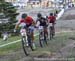 Kathrin Stirnemann (Sui) Sabine Spitz Haibike Pro Team leading Andreanne Pichette (Can) and Kate Courtney (USA) Specialized Racing XC 		CREDITS:  		TITLE: World Cup Mont Ste-Anne 		COPYRIGHT: Robert Jones-2014 CanadianCyclist.com, no use without permissio