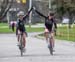 Sarah Anne Rasmussen and Jamie Gilgen cross the finish line 		CREDITS:  		TITLE:  		COPYRIGHT: Rob Jones/www.canadiancyclist.com 2014 -copyright -All rights retained - no use permitted without prior, written permission