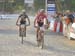 Geoff Kabush (Scott-3ROX Racing) leads Derek Zandstra across finishline 		CREDITS:  		TITLE: Windham World Cup 		COPYRIGHT: Rob Jones/www.canadiancyclist.com 2014 -copyright -All rights retained - no use permitted without prior, written permission