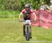 A smiling Derek Zandstra (Scott-3 Rox Racing) heading for the finish and his first win as National Champ 		CREDITS:  		TITLE: Canada Cup #3, Sudbury ON 		COPYRIGHT: Robert Jones-2014 Canadian Cyclist, no use without permission