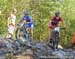 Katerina Nash (Cze) and Lea Davison (USA) 		CREDITS:  		TITLE: MTB World Championships Norway 		COPYRIGHT: Rob Jones/www.canadiancyclist.com 2014 -copyright -All rights retained - no use permitted without prior, written permission