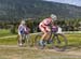 Maja Wloszczowska (Poland) and Irina Kalentieva (Russian Federation) 		CREDITS:  		TITLE: MTB World Championships Norway 		COPYRIGHT: Rob Jones/www.canadiancyclist.com 2014 -copyright -All rights retained - no use permitted without prior, written permissi