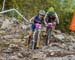 Margot Moschetti (France) and Linda Indergand (Switzerland) 		CREDITS:  		TITLE: MTB World Championships Norway 		COPYRIGHT: Rob Jones/www.canadiancyclist.com 2014 -copyright -All rights retained - no use permitted without prior, written permission