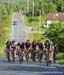 The peloton starts to splinter on the climb 		CREDITS:  		TITLE: 2014 Road Nationals 		COPYRIGHT: Rob Jones/www.canadiancyclist.com 2014 -copyright -All rights retained - no use permitted without prior, written permission