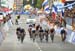 Ferrand Prevot continues to lead at 100m with Bronzini on the right and Brennauer coming off Johanssons wheel 		CREDITS:  		TITLE: 2014 Road World Championships Ponferrada Spain 		COPYRIGHT: Rob Jones/www.canadiancyclist.com 2014 -copyright -All rights re