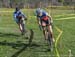 Lisa Holmgren leads Ruby West 		CREDITS:  		TITLE: 2015 Ontario CX Provincials 		COPYRIGHT: Rob Jones/www.canadiancyclist.com 2015 -copyright -All rights retained - no use permitted without prior, written permission