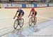 Catherine Dessureault (Equipe du Quebec) and Sarah Anne Rasmussen 		CREDITS:  		TITLE: Track OCUP 1 		COPYRIGHT: Rob Jones/www.canadiancyclist.com 2015 -copyright -All rights retained - no use permitted without prior, written permission