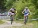 Catharine Pendrel (Luna Pro Team) and Gunn-Rita Dahle Flesjaa (Multivan Merida Biking Team) 		CREDITS:  		TITLE:  		COPYRIGHT: Rob Jones/www.canadiancyclist.com 2015 -copyright -All rights retained - no use permitted without prior, written permission