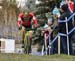 Gagne attacks on the last lap 		CREDITS:  		TITLE: 2015 Cyclocross Nationals, Winnipeg, M 		COPYRIGHT: Rob Jones/www.canadiancyclist.com 2015 -copyright -All rights retained - no use permitted without prior, written permission