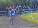 Maghalie Rochette (QC) LUNA Pro Team leading at start 		CREDITS:  		TITLE: 2015 Cyclocross Nationals, Winnipeg, MB 		COPYRIGHT: Rob Jones/www.canadiancyclist.com 2015 -copyright -All rights retained - no use permitted without prior, written permission