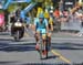 The two leaders, jacob Fuglesang and Wilco Kelderman, start the final lap 		CREDITS:  		TITLE: Grand Prix Cycliste de Quebec: Quebec City 		COPYRIGHT: Rob Jones/www.canadiancyclist.com 2015 -copyright -All rights retained - no use permitted without prior,