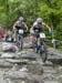 Catharine Pendrel leads Emily Batty down Boneshaker 		CREDITS:  		TITLE:  		COPYRIGHT: ©Rob Jones www.CanadianCyclist.com