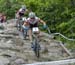 Catharine Pendrel leads Emily Batty down Boneshaker 		CREDITS:  		TITLE:  		COPYRIGHT: ©Rob Jones www.CanadianCyclist.com