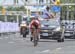 Glaesser at the front with just over a lap to go 		CREDITS:  		TITLE:  		COPYRIGHT: CANADIANCYCLIST.COM