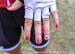 Kirsti Lay shows off her patriotic nails 		CREDITS:  		TITLE:  		COPYRIGHT: CANADIANCYCLIST.COM