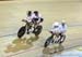 Daniel Chalifour and Alexandre Cloutier catch the Colombian team 		CREDITS:  		TITLE: 2015 Para Pan Am track Cycling 		COPYRIGHT: Rob Jones/www.canadiancyclist.com 2015 -copyright -All rights retained - no use permitted without prior, written permission