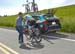 Kristofer Dahl (Team SmartStop) gets a quick wheel change 		CREDITS:  		TITLE: 2015 Road Nationals 		COPYRIGHT: Rob Jones/www.canadiancyclist.com 2015 -copyright -All rights retained - no use permitted without prior, written permission