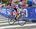 Anna Gabrielle Traxler was dropped on the third lap 		CREDITS:  		TITLE: 2015 Road World Championships, Richmond VA 		COPYRIGHT: Rob Jones/www.canadiancyclist.com 2015 -copyright -All rights retained - no use permitted without prior, written permission