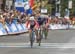 Felix Gall (Austria) about to win 		CREDITS:  		TITLE: 2015 Road World Championships, Richmond VA 		COPYRIGHT: Rob Jones/www.canadiancyclist.com 2015 -copyright -All rights retained - no use permitted without prior, written permission