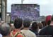 Fans around the course watched the action on big screens 		CREDITS:  		TITLE: 2015 Road World Championships, Richmond VA 		COPYRIGHT: Rob Jones/www.canadiancyclist.com 2015 -copyright -All rights retained - no use permitted without prior, written permissi