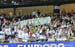 Francois Pervis has a whole cheering section 		CREDITS:  		TITLE: 2015 Track World Championships 		COPYRIGHT: Rob Jones/www.canadiancyclist.com 2015 -copyright -All rights retained - no use permitted without prior, written permission