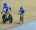 Kate O Brien peels off 		CREDITS:  		TITLE: 2015 Track World Championships 		COPYRIGHT: Rob Jones/www.canadiancyclist.com 2015 -copyright -All rights retained - no use permitted without prior, written permission