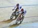 Pohl and Uwano take a lap 		CREDITS:  		TITLE: 2015 Track World Championships 		COPYRIGHT: Rob Jones/www.canadiancyclist.com 2015 -copyright -All rights retained - no use permitted without prior, written permission