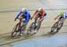 Giorgia Bronzini (Italy) leads Kirsten Wild (NEtherlands) 		CREDITS:  		TITLE: 2015 Track World Championships 		COPYRIGHT: Rob Jones/www.canadiancyclist.com 2015 -copyright -All rights retained - no use permitted without prior, written permission