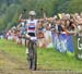 Irina Kalentyeva (Moebel Maerki MTB Pro Team) finishing 3rd 		CREDITS:  		TITLE: 2015 Val di Sole World Cup 		COPYRIGHT: Rob Jones/www.canadiancyclist.com 2015 -copyright -All rights retained - no use permitted without prior, written permission