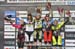 Podium: Tracey Hannah, Manon Carpenter, Rachel Atherton, Tahnee Seagrave, Myriam Nicole 		CREDITS:  		TITLE:  		COPYRIGHT: Robert Jones-Canadian Cyclist