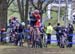 Mical Dyck (Naked Factory Racing) leading at start 		CREDITS:  		TITLE: 2016 Cyclocross National Championships 		COPYRIGHT: Rob Jones/www.canadiancyclist.com 2016 -copyright -All rights retained - no use permitted without prior; written permission