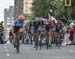 Ben Perry about to get caught by the bunch led by Tom Boonen 		CREDITS:  		TITLE: Grand Prix Cycliste Montreal  		COPYRIGHT: Rob Jones/www.canadiancyclist.com 2016 -copyright -All rights retained - no use permitted without prior; written permission