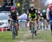 Linda Shin (Blacksmith Cycle) and Ruby West (Cannondale Cyclocrossworld) 		CREDITS:  		TITLE: 2016 Vaughan Cyclocross Classic 		COPYRIGHT: Rob Jones/www.canadiancyclist.com 2016 -copyright -All rights retained - no use permitted without prior; written per
