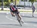 Neben gained nearly 30 secnds in her solo break 		CREDITS:  		TITLE: 2016 Road World Championships, Doha, Qatar 		COPYRIGHT: Rob Jones/www.canadiancyclist.com 2016 -copyright -All rights retained - no use permitted without prior; written permission