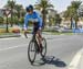 Matt Staples had to do his second lap on his road bike after suffering a mechanical on his TT bike 		CREDITS:  		TITLE: 2016 Road World Championships, Doha, Qatar 		COPYRIGHT: Rob Jones/www.canadiancyclist.com 2016 -copyright -All rights retained - no use