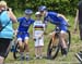 Katerina Nash & Georgia Gould stop for a photo with a young fan 		CREDITS: Rob Jones/www.canadiancyclist.co 		TITLE: 2016 La Bresse World Cup 		COPYRIGHT: Rob Jones/www.canadiancyclist.com 2016 -copyright -All rights retained - no use permitted without pr