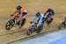 Laurine van Riessen and Kate OBrien 		CREDITS:  		TITLE: 2016 Milton Challenge - Women Keirin 		COPYRIGHT: Rob Jones/www.canadiancyclist.com 2016 -copyright -All rights retained - no use permitted without prior; written permission