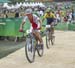 Maja Wloszczowska (Poland) leading Jenny Rissveds (Sweden) 		CREDITS:  		TITLE:  		COPYRIGHT: Rob Jones/www.canadiancyclist.com 2016 -copyright -All rights retained - no use permitted without prior; written permission