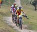 Carlos Coloma (Spain) leading Nino Schurter and Jaroslav Kulhavy 		CREDITS:  		TITLE: 2016 Olympic Games, Men XCO 		COPYRIGHT: Rob Jones/www.canadiancyclist.com 2016 -copyright -All rights retained - no use permitted without prior; written permission