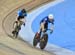 Final - Composite 1 (Laura Brown/Kate OBrien) 		CREDITS:  		TITLE: 2016 National Track Championships - Women Team Sprint 		COPYRIGHT: Rob Jones/www.canadiancyclist.com 2016 -copyright -All rights retained - no use permitted without prior; written permissi