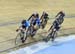 OBrien took the lead with 2 laps to go 		CREDITS:  		TITLE: 2016 National Track Championships - Women Keirin 		COPYRIGHT: Rob Jones/www.canadiancyclist.com 2016 -copyright -All rights retained - no use permitted without prior; written permission