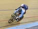 Barrette stills lead Bauge out of the final corner 		CREDITS:  		TITLE: 2016 Track World Championships, London UK 		COPYRIGHT: Rob Jones/www.canadiancyclist.com 2016 -copyright -All rights retained - no use permitted without prior, written permission