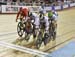 Final: Kristina Vogel in lead about to start last lap 		CREDITS:  		TITLE: 2016 Track World Championships, London UK 		COPYRIGHT: Rob Jones/www.canadiancyclist.com 2016 -copyright -All rights retained - no use permitted without prior, written permission