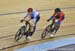 Allison Beveridge and Marlies Mejias Garcia (Cuba) 		CREDITS:  		TITLE: 2016 Track World Championships, London UK 		COPYRIGHT: Rob Jones/www.canadiancyclist.com 2016 -copyright -All rights retained - no use permitted without prior, written permission