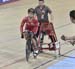 Lee Wai Sze was the second rider off and held the lead until the final rider 		CREDITS:  		TITLE: 2016 Track World Championships, London UK 		COPYRIGHT: Rob Jones/www.canadiancyclist.com 2016 -copyright -All rights retained - no use permitted without prio